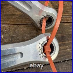 Vintage Campagnolo REcord Crankset 170mm 144 BCD Double 9/16 Strada (1) (3)
