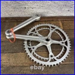Vintage Campagnolo REcord Crankset 170mm 144 BCD Double 9/16 Strada (1) (3)
