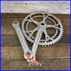 Vintage Campagnolo REcord Crankset 170mm 144 BCD Double 9/16 Strada (1) (3)