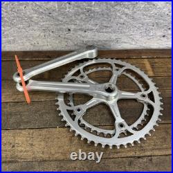 Vintage Campagnolo REcord Crankset 170mm 144 BCD Double 9/16 Strada (1) (3)