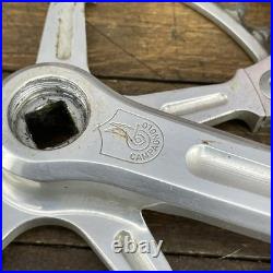 Vintage Campagnolo Record 170 Crankset 53T Italy Road Bike 1985 Cranks Eroica Vintage Campagnolo Record 170 Crankset 53T Italy Road Bike 1985 Cranks Eroica