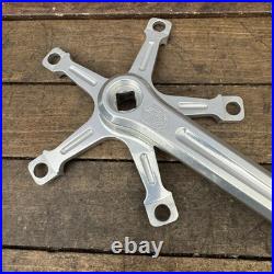 Vintage Campagnolo Record 180mm Crankset 5-Bolt 144 BCD Square Taper Road Bike