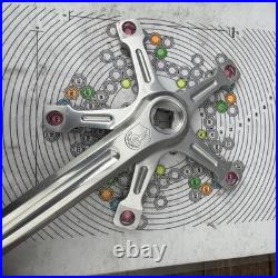 Vintage Campagnolo Record 180mm Crankset 5-Bolt 144 BCD Square Taper Road Bike