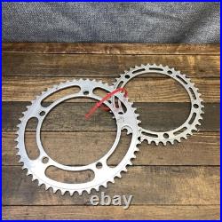 Vintage Campagnolo Record 51t 42T Chainring Set 144 BCD 51 Tooth Road Italy 80s