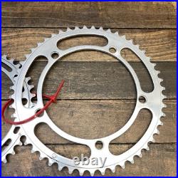 Vintage Campagnolo Record 51t 42T Chainring Set 144 BCD 51 Tooth Road Italy 80s
