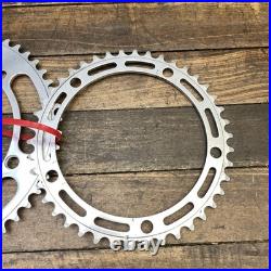 Vintage Campagnolo Record 51t 42T Chainring Set 144 BCD 51 Tooth Road Italy 80s