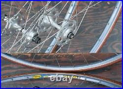 Vintage Campagnolo Record 700c RoadBike WHEELS Mavic Reflex Rims HF Hubs Bicycle