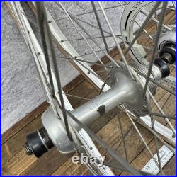 Vintage Campagnolo Record 700c Wheelset Hubs 36h Weinmann Concave Road 123mm