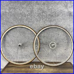 Vintage Campagnolo Record 700c Wheelset Hubs 36h Weinmann Concave Road 123mm
