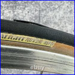 Vintage Campagnolo Record 700c Wheelset Hubs 36h Weinmann Concave Road 123mm