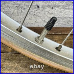Vintage Campagnolo Record 700c Wheelset Hubs 36h Weinmann Concave Road 123mm