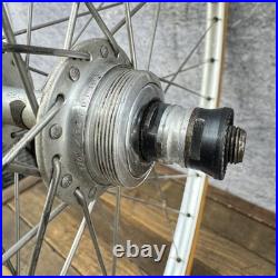 Vintage Campagnolo Record 700c Wheelset Hubs 36h Weinmann Concave Road 123mm