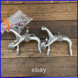 Vintage Campagnolo Record Brake Caliper Set Side Pull Script Campy 80s Italy A6