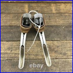 Vintage Campagnolo Record Brake Levers Non-Aero Road Bike Pair Gum Hoods Italy