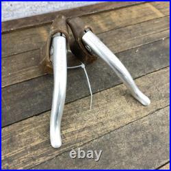 Vintage Campagnolo Record Brake Levers Non-Aero Road Bike Pair Gum Hoods Italy