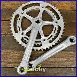 Vintage Campagnolo Record Crank Set 144 BCD 170 mm 1970s Strada Eroica Cranks