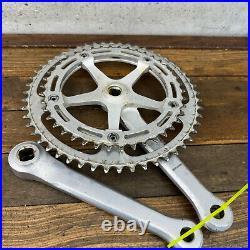 Vintage Campagnolo Record Crank Set 144 BCD 170 mm 1970s Strada Eroica Cranks