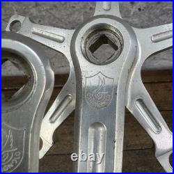 Vintage Campagnolo Record Crank Set 170 Mm 144 BCD Italy Arms (2) (3)