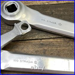Vintage Campagnolo Record Crankset 170mm 144 BCD Square Road Bike Italy Race