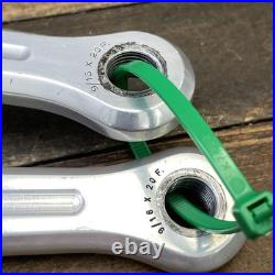Vintage Campagnolo Record Crankset 170mm 144 BCD Square Road Bike Italy Race