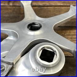 Vintage Campagnolo Record Crankset 170mm 144 BCD Square Road Bike Italy Race