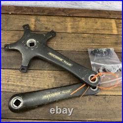 Vintage Campagnolo Record Crankset 172.5mm 135 BCD Carbon Square Taper Italy Vintage Campagnolo Record Crankset 172.5mm 135 BCD Carbon Square Taper Italy