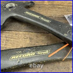 Vintage Campagnolo Record Crankset 172.5mm 135 BCD Carbon Square Taper Italy Vintage Campagnolo Record Crankset 172.5mm 135 BCD Carbon Square Taper Italy