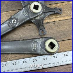 Vintage Campagnolo Record Crankset 172.5mm 135 BCD Carbon Square Taper Italy Vintage Campagnolo Record Crankset 172.5mm 135 BCD Carbon Square Taper Italy