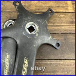 Vintage Campagnolo Record Crankset 172.5mm 135 BCD Carbon Square Taper Italy Vintage Campagnolo Record Crankset 172.5mm 135 BCD Carbon Square Taper Italy
