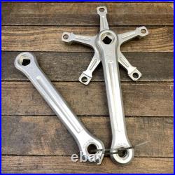 Vintage Campagnolo Record Crankset 172.5mm Square Taper Road Double Strada 9/16 Vintage Campagnolo Record Crankset 172.5mm Square Taper Road Double Strada 9/16