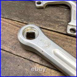 Vintage Campagnolo Record Crankset 172.5mm Square Taper Road Double Strada 9/16