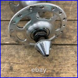 Vintage Campagnolo Record Front Hub High Flange 36 Hole 36h Italy Oil Port A1