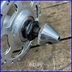 Vintage Campagnolo Record Front Hub High Flange 36 Hole 36h Italy Oil Port A1