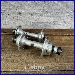 Vintage Campagnolo Record Hub Set Front Rear QR 120mm English Road Italy