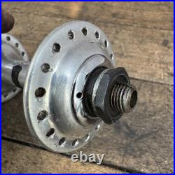 Vintage Campagnolo Record Hub Set Front Rear QR 120mm English Road Italy