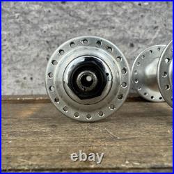 Vintage Campagnolo Record Hub Set Front Rear QR 120mm English Road Italy
