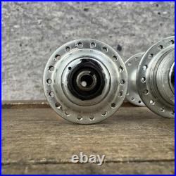 Vintage Campagnolo Record Hub Set Front Rear QR 120mm English Road Italy
