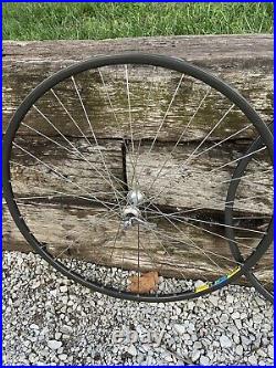 Vintage Campagnolo Record / Mavic Open 4CD WHEEL SET 700 FW QR 36h Road Clincher