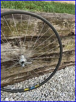 Vintage Campagnolo Record / Mavic Open 4CD WHEEL SET 700 FW QR 36h Road Clincher