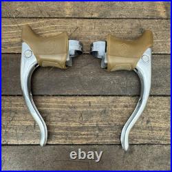 Vintage Campagnolo Record Non Aero Road Bike Brake Levers Pair Hoods Retro