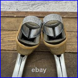 Vintage Campagnolo Record Non Aero Road Bike Brake Levers Pair Hoods Retro