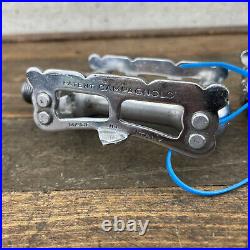 Vintage Campagnolo Record Pedals Track Road Race Pair 9/16 Pista Campy 70s 80s