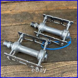 Vintage Campagnolo Record Pedals Track Road Race Pair 9/16 Pista Campy 70s 80s