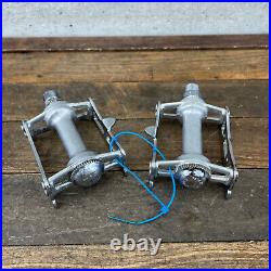 Vintage Campagnolo Record Pedals Track Road Race Pair 9/16 Pista Campy 70s 80s