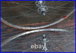 Vintage Campagnolo Record Pista Hub 700c Track Bike WHEELS Mavic Rims Bicycle36h