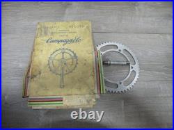 Vintage Campagnolo Record Pista Track Bike Crankset Box Chainring Bottom Bracket