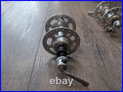 Vintage Campagnolo Record Road Bike Rim Brake High Flange Hubset, Freewheel 120m