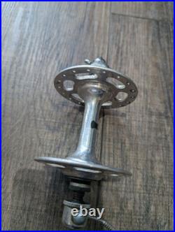 Vintage Campagnolo Record Road Bike Rim Brake High Flange Hubset, Freewheel 120m