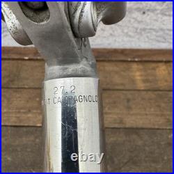 Vintage Campagnolo Record Seatpost 27.2 mm Alloy Polished Road Bike 70s Patent