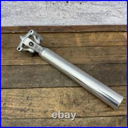Vintage Campagnolo Record Seatpost 27.2 mm Alloy Polished Road Bike 70s Patent